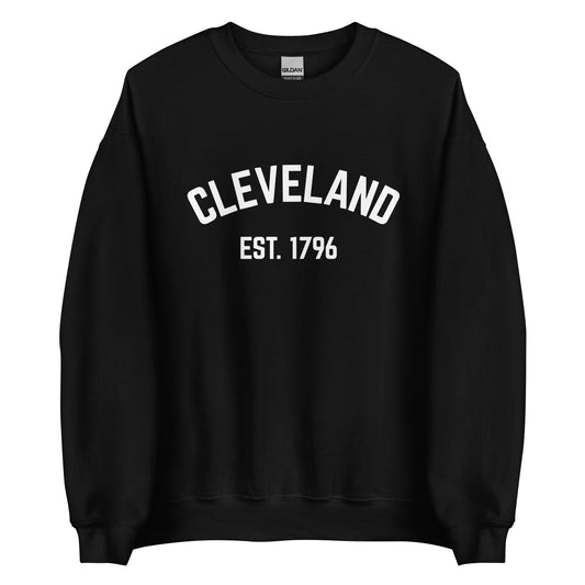 Cleveland Ohio EST Crewneck Unisex Sweatshirt Cleveland Ohio EST Crewneck Unisex Sweatshirt