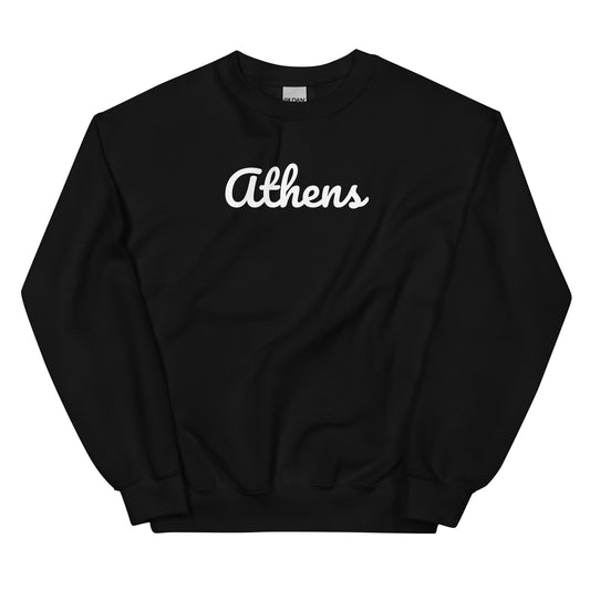 Athens Ohio Solo Script Crewneck Unisex Sweatshirt Athens Ohio Solo Script Crewneck Unisex Sweatshirt