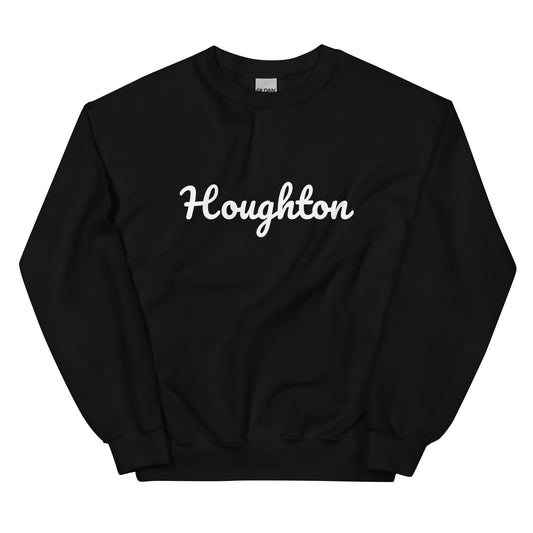 Houghton, Michigan Unisex Sweatshirt - Solo Script Houghton, Michigan Unisex Sweatshirt - Solo Script