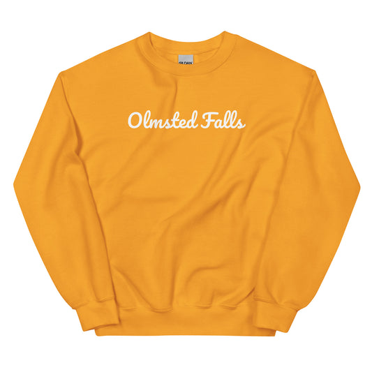 Olmsted Falls Ohio Solo Script Crewneck Unisex Sweatshirt Olmsted Falls Ohio Solo Script Crewneck Unisex Sweatshirt