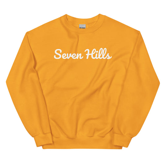 Seven Hills Ohio Solo Script Crewneck Unisex Sweatshirt Seven Hills Ohio Solo Script Crewneck Unisex Sweatshirt