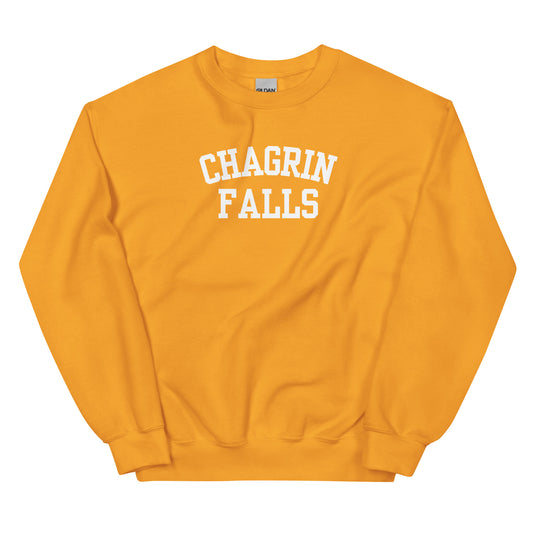 Chagrin Falls Ohio Block Solo Crewneck Unisex Sweatshirt Chagrin Falls Ohio Block Solo Crewneck Unisex Sweatshirt