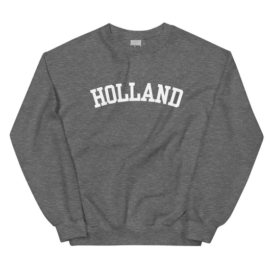 Holland, Michigan Solo Block Crewneck Unisex Sweatshirt Holland, Michigan Solo Block Crewneck Unisex Sweatshirt