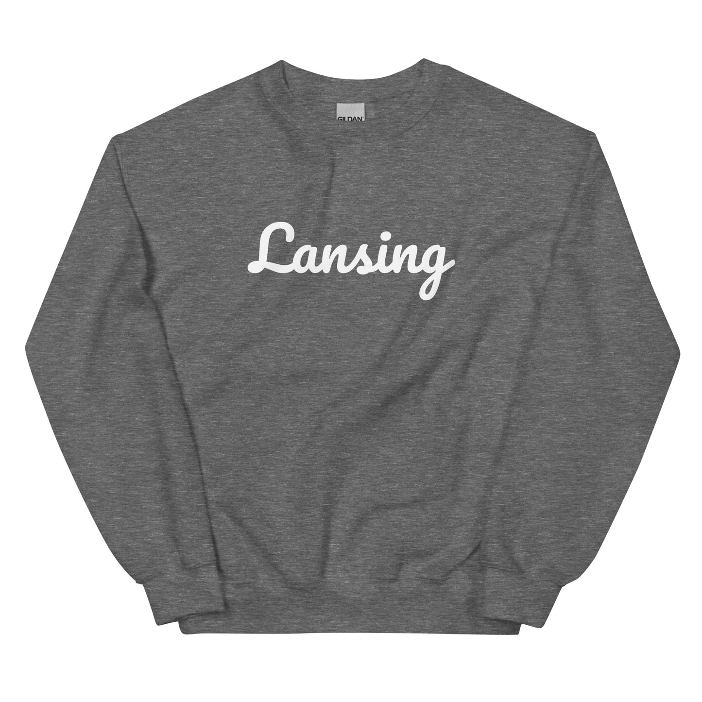 Lansing, Michigan Solo Script Unisex Sweatshirt Lansing, Michigan Solo Script Unisex Sweatshirt