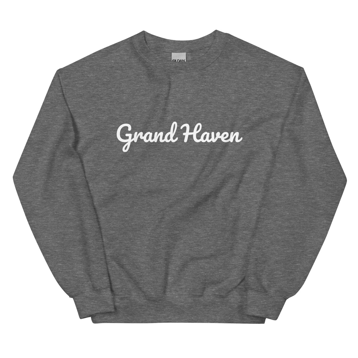 Grand Haven, Michigan Solo Script Unisex Sweatshirt Grand Haven, Michigan Solo Script Unisex Sweatshirt