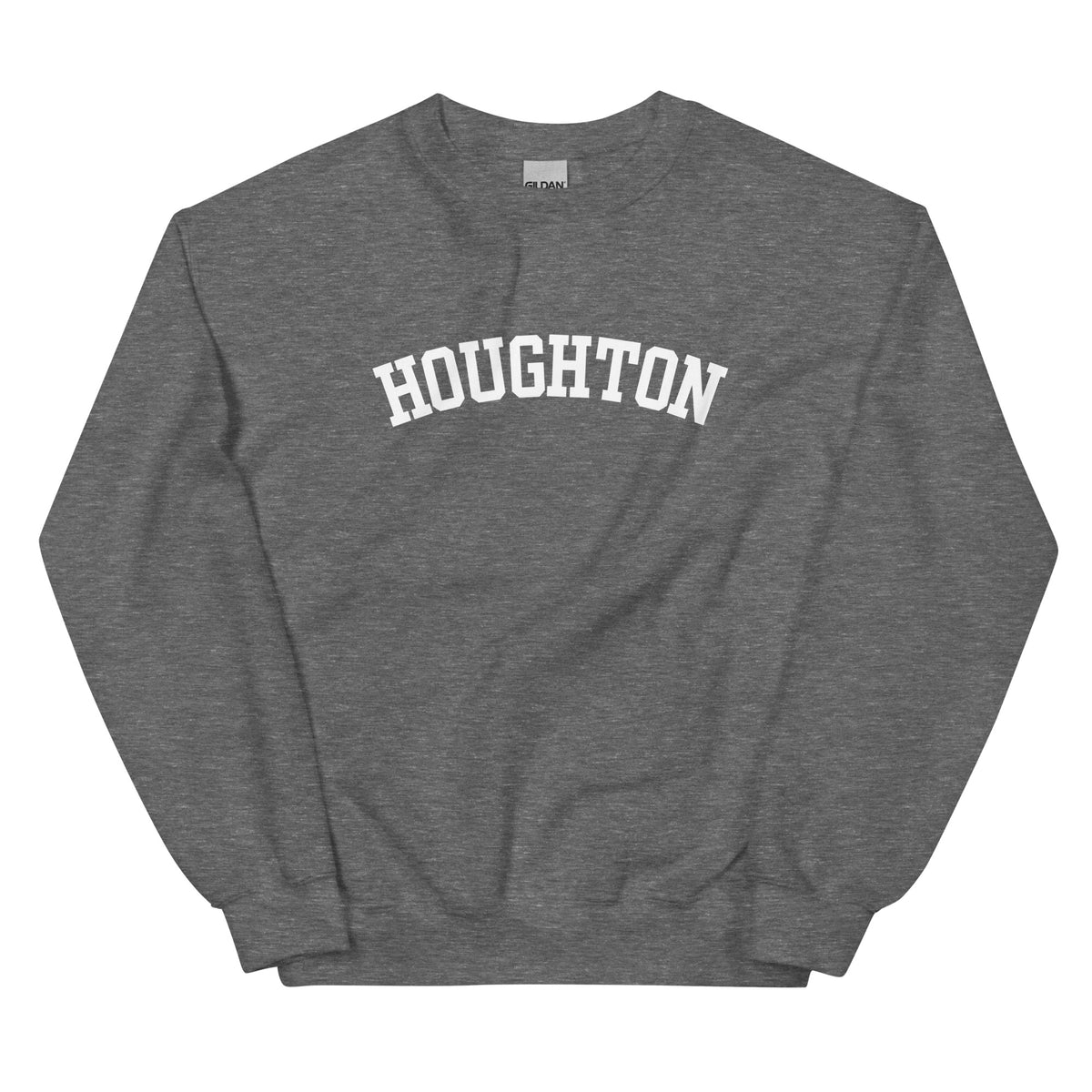 Houghton, Michigan Unisex Sweatshirt - Block Solo Houghton, Michigan Unisex Sweatshirt - Block Solo