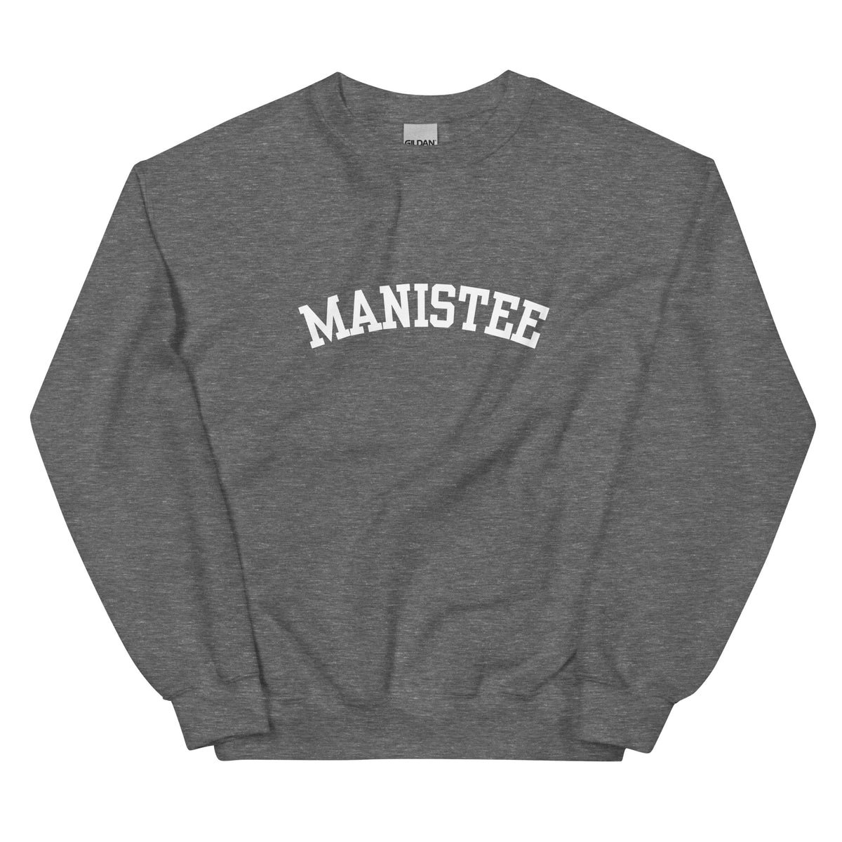 Manistee, Michigan Unisex Sweatshirt - Block Solo Manistee, Michigan Unisex Sweatshirt - Block Solo