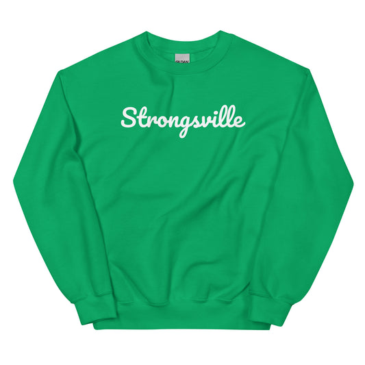 Strongsville Ohio Solo Script Crewneck Unisex Sweatshirt Strongsville Ohio Solo Script Crewneck Unisex Sweatshirt