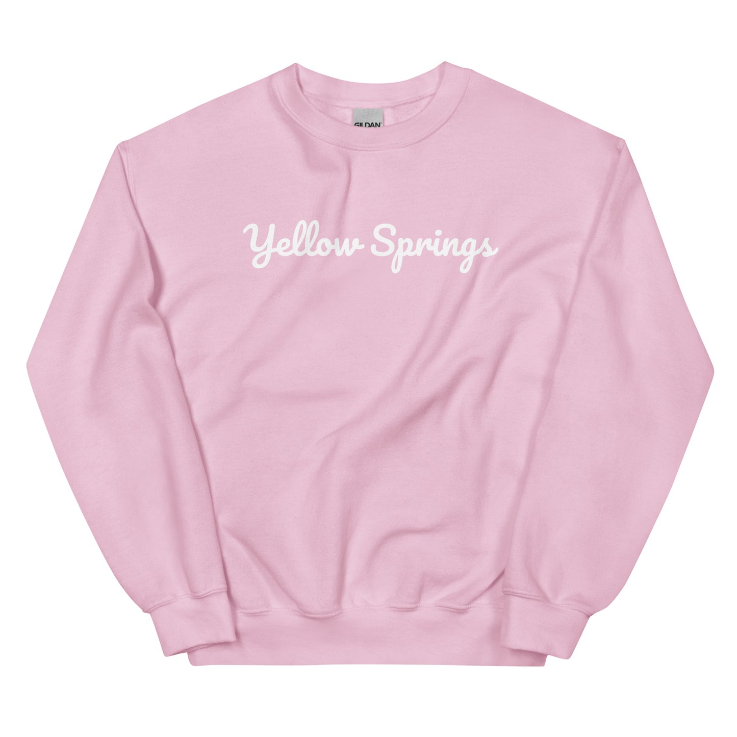 Yellow Springs Ohio Solo Script Crewneck Unisex Sweatshirt Yellow Springs Ohio Solo Script Crewneck Unisex Sweatshirt