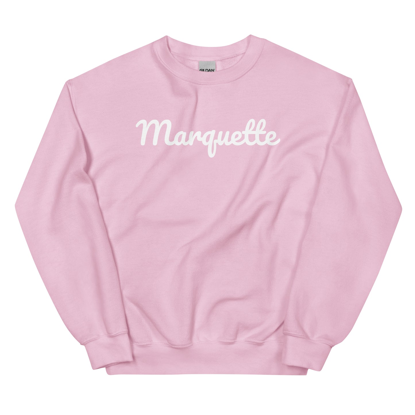 Marquette Michigan Solo Script Crewneck Unisex Sweatshirt Marquette Michigan Solo Script Crewneck Unisex Sweatshirt
