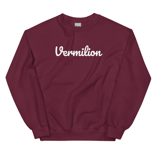 Vermilion Ohio Solo Script Crewneck Unisex Sweatshirt Vermilion Ohio Solo Script Crewneck Unisex Sweatshirt