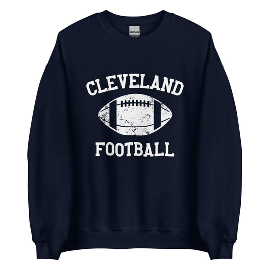 Cleveland Ohio Football Crewneck Unisex Sweatshirt Cleveland Ohio Football Crewneck Unisex Sweatshirt