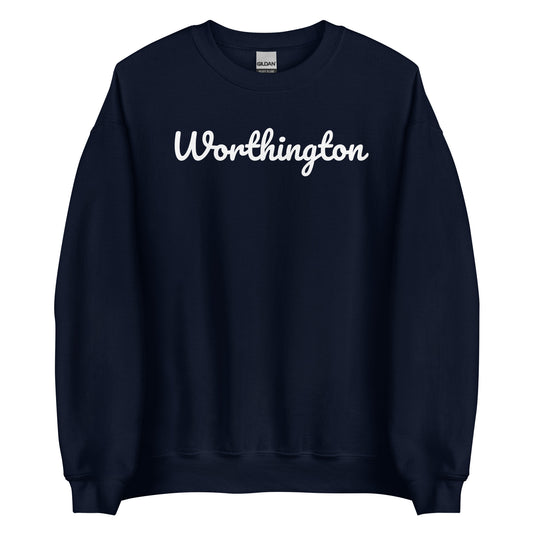 Worthington Ohio Crewneck Solo Script Unisex Sweatshirt Worthington Ohio Crewneck Solo Script Unisex Sweatshirt