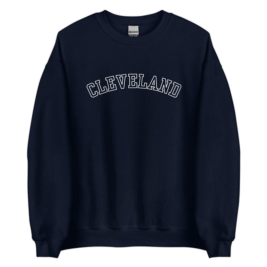 Cleveland Ohio Outline Crewneck Unisex Sweatshirt Cleveland Ohio Outline Crewneck Unisex Sweatshirt