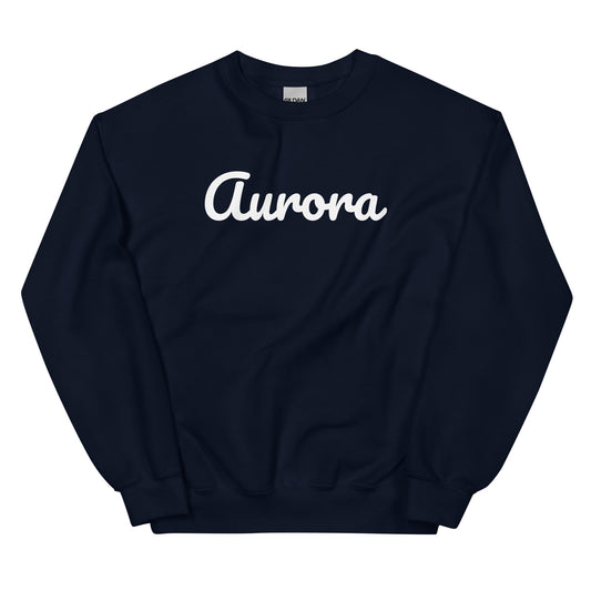 Aurora Ohio Solo Script Crewneck Unisex Sweatshirt Aurora Ohio Solo Script Crewneck Unisex Sweatshirt