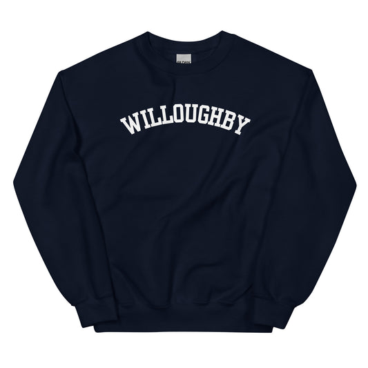Willoughby Ohio Block Solo Crewneck Unisex Sweatshirt Willoughby Ohio Block Solo Crewneck Unisex Sweatshirt