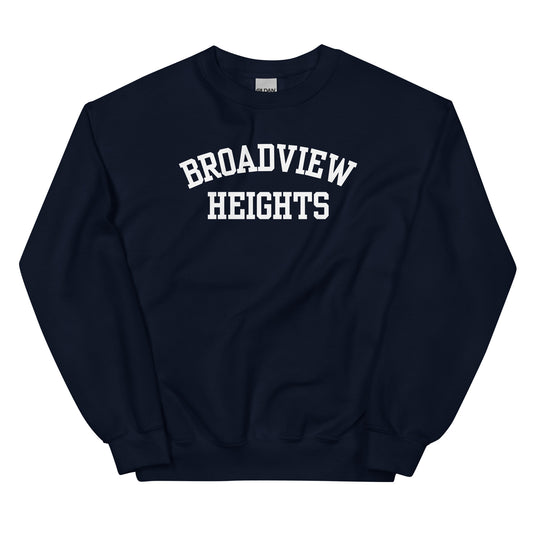 Broadview Heights Ohio Block Solo Crewneck Unisex Sweatshirt Broadview Heights Ohio Block Solo Crewneck Unisex Sweatshirt