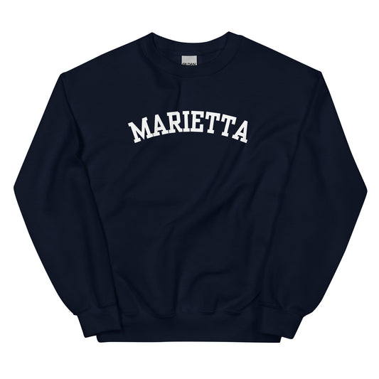 Marietta Ohio Block Solo Crewneck Unisex Sweatshirt Marietta Ohio Block Solo Crewneck Unisex Sweatshirt