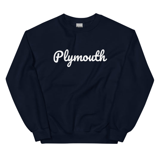 Plymouth, Michigan Solo Script Unisex Sweatshirt Plymouth, Michigan Solo Script Unisex Sweatshirt