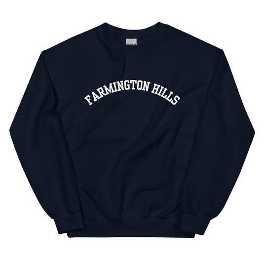 Farmington Hills, Michigan Solo Script Unisex Sweatshirt Farmington Hills, Michigan Solo Script Unisex Sweatshirt