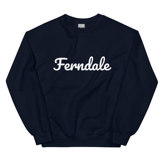 Ferndale, Michigan Solo Script Unisex Sweatshirt Ferndale, Michigan Solo Script Unisex Sweatshirt