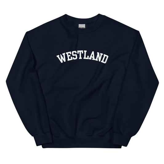 Westland, Michigan - Block Solo Crewneck Unisex Sweatshirt Westland, Michigan - Block Solo Crewneck Unisex Sweatshirt