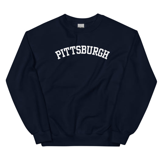 Pittsburgh, PA Block Solo Crewneck Unisex Sweatshirt Pittsburgh, PA Block Solo Crewneck Unisex Sweatshirt