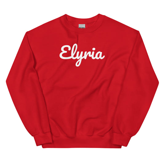Elyria Ohio Solo Script Crewneck Unisex Sweatshirt Elyria Ohio Solo Script Crewneck Unisex Sweatshirt