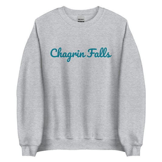 Chagrin Falls Teal Solo Script Unisex Sweatshirt Chagrin Falls Teal Solo Script Unisex Sweatshirt