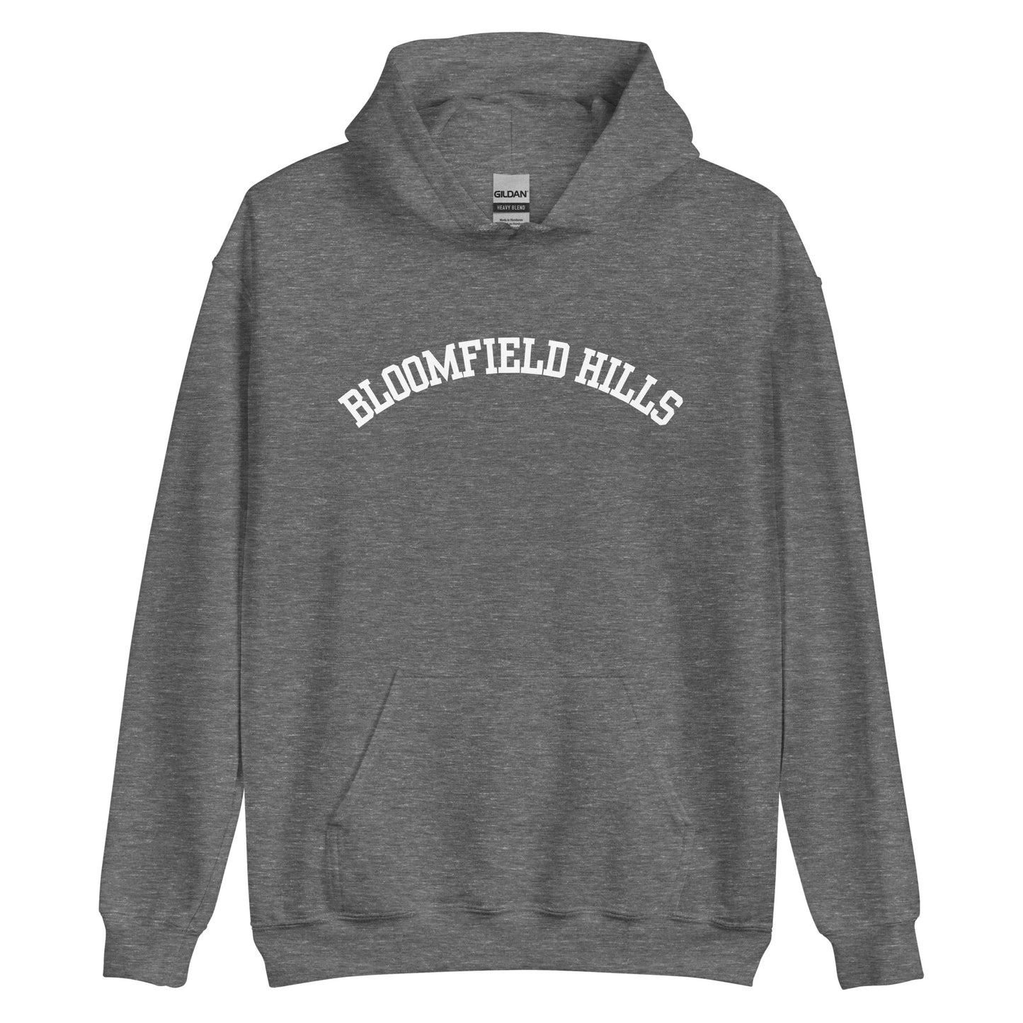 Bloomfield Hills, Michigan Block Solo Unisex Hoodie Bloomfield Hills, Michigan Block Solo Unisex Hoodie