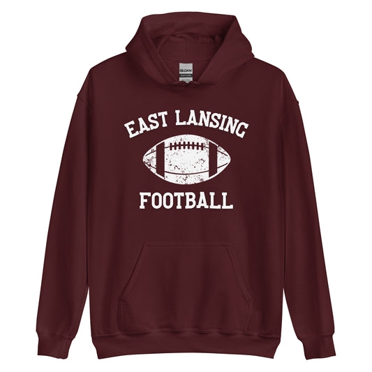 East Lansing Michigan Football Unisex Hoodie East Lansing Michigan Football Unisex Hoodie