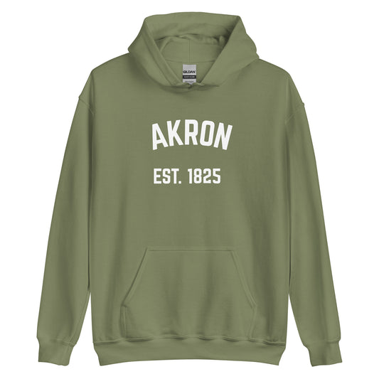 Akron Ohio EST Unisex Hoodie Akron Ohio EST Unisex Hoodie