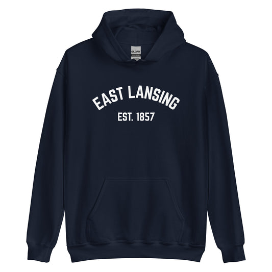 East Lansing Michigan EST Unisex Hoodie East Lansing Michigan EST Unisex Hoodie