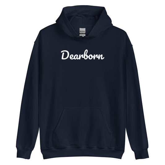 Dearborn Michigan Solo Script Unisex Hoodie Dearborn Michigan Solo Script Unisex Hoodie