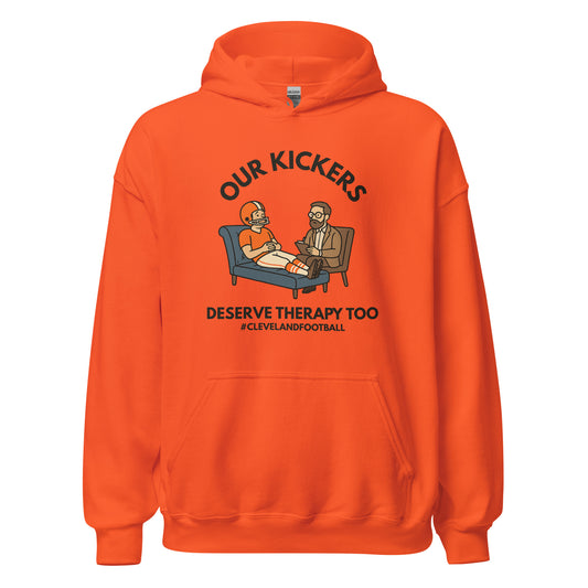 Cleveland Football Kicker Therapy Unisex Hoodie Cleveland Football Kicker Therapy Unisex Hoodie