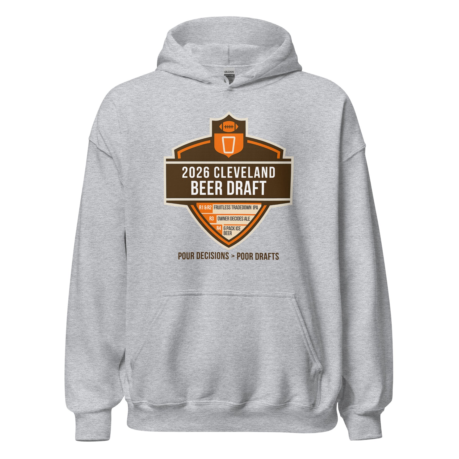 2026 Cleveland Football Draft Beer Day Unisex Hoodie 2026 Cleveland Football Draft Beer Day Unisex Hoodie