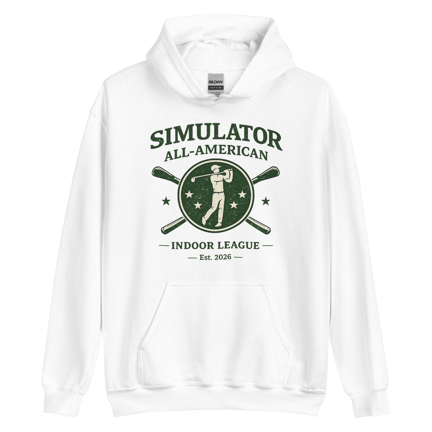 Golf Simulator All American Unisex Hoodie Golf Simulator All American Unisex Hoodie