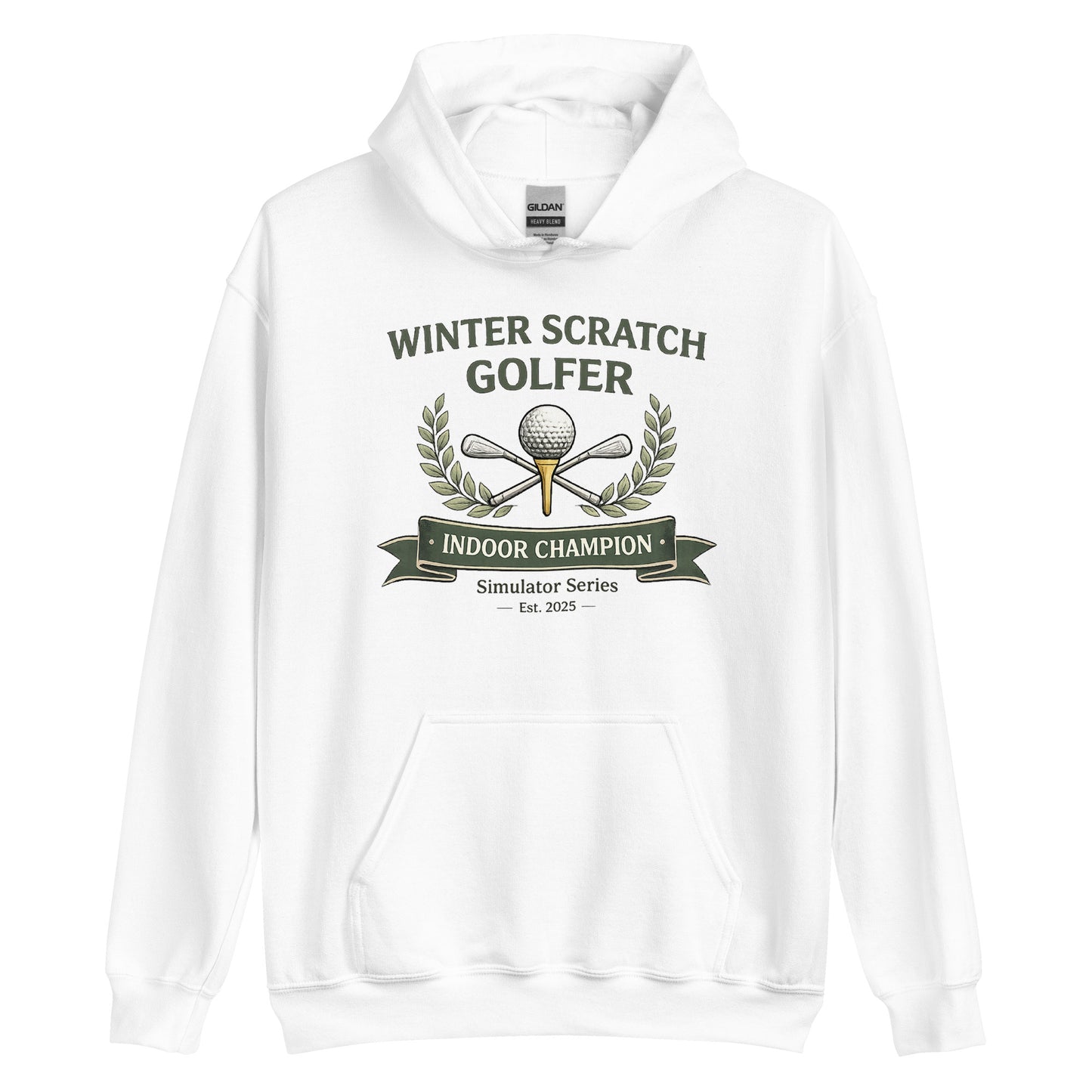Winter Scratch Golfer - Simulator - Unisex Hoodie Winter Scratch Golfer - Simulator - Unisex Hoodie