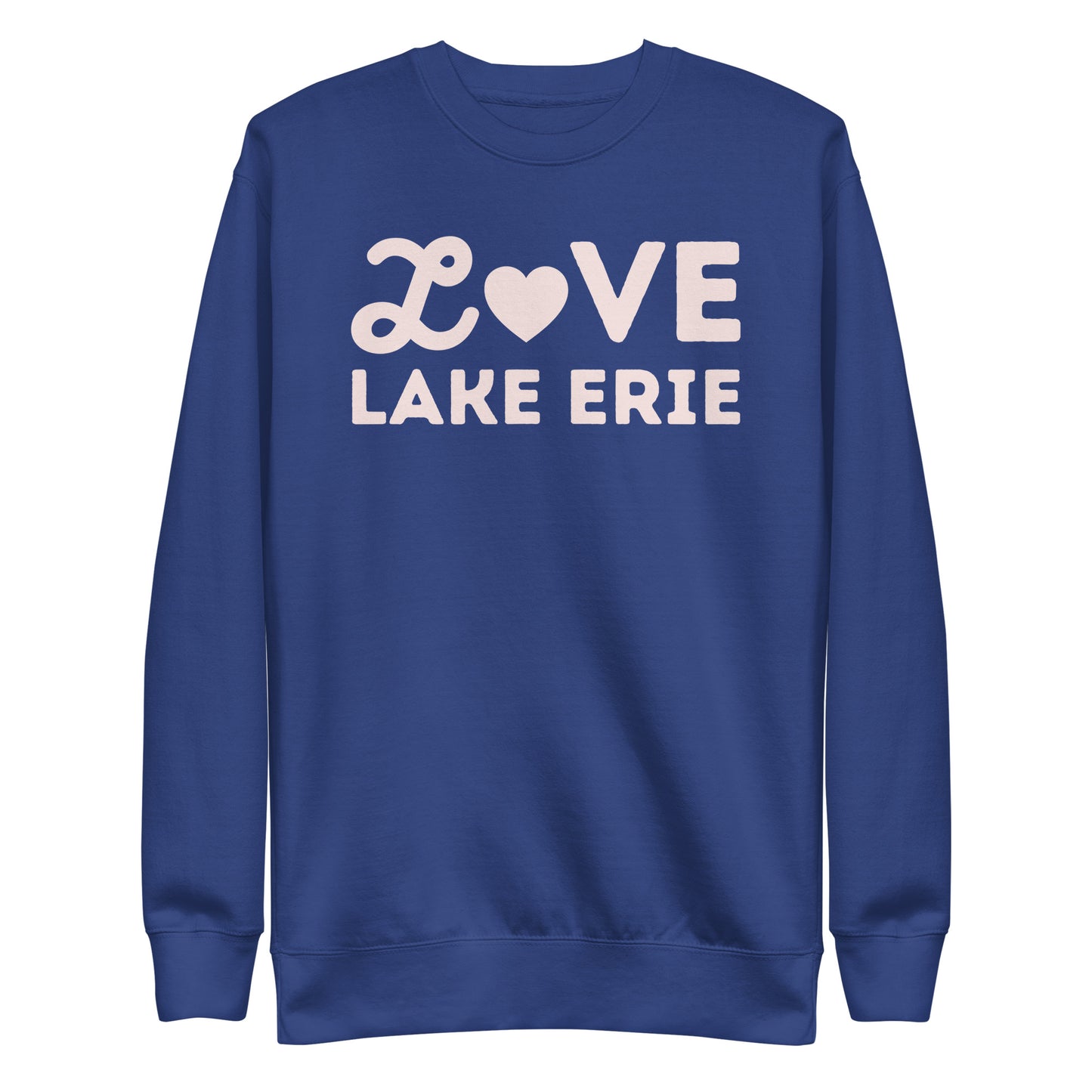 Lake Erie Valentine's Day Crewneck Unisex Premium Sweatshirt Lake Erie Valentine's Day Crewneck Unisex Premium Sweatshirt