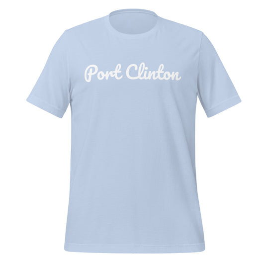 Port Clinton Ohio Solo Script Unisex t-shirt Port Clinton Ohio Solo Script Unisex t-shirt