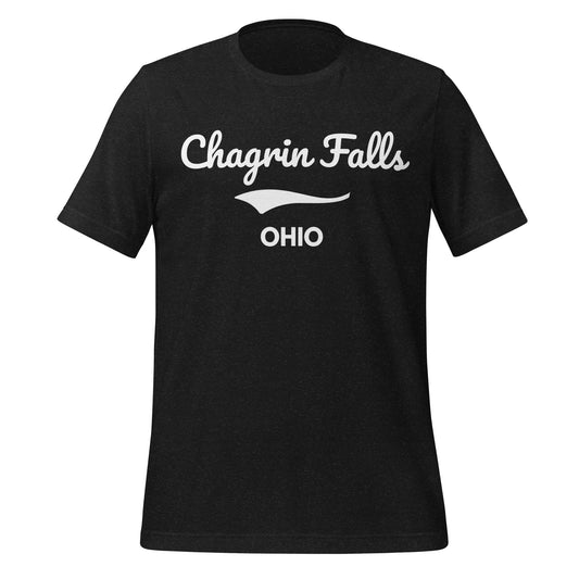 Chagrin Falls, Ohio Script Short Sleeve Unisex T-Shirt Chagrin Falls, Ohio Script Short Sleeve Unisex T-Shirt