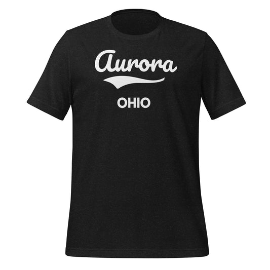 Aurora, Ohio Script Short Sleeve Unisex T-Shirt Aurora, Ohio Script Short Sleeve Unisex T-Shirt