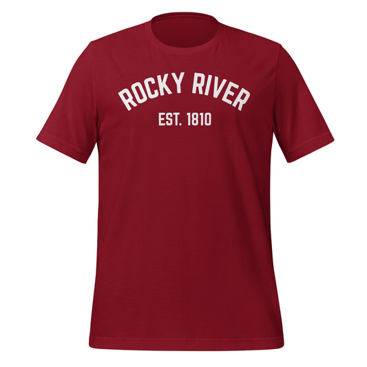 Rocky River, Ohio 1810 Short Sleeve Unisex T-Shirt Rocky River, Ohio 1810 Short Sleeve Unisex T-Shirt