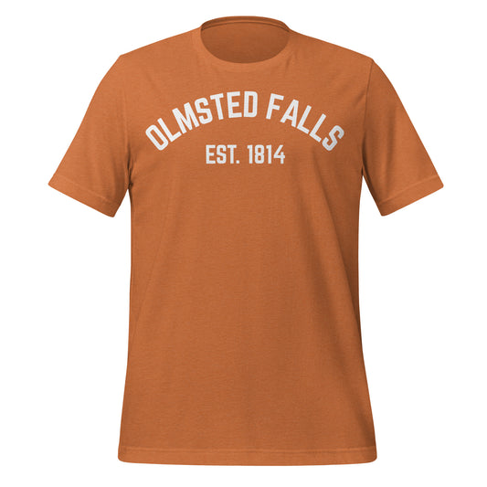 Olmsted Falls, Ohio EST Short Sleeve Unisex t-shirt Olmsted Falls, Ohio EST Short Sleeve Unisex t-shirt