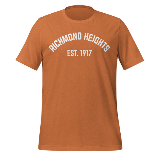 Richmond Heights Ohio EST Short Sleeve Unisex T-Shirt Richmond Heights Ohio EST Short Sleeve Unisex T-Shirt