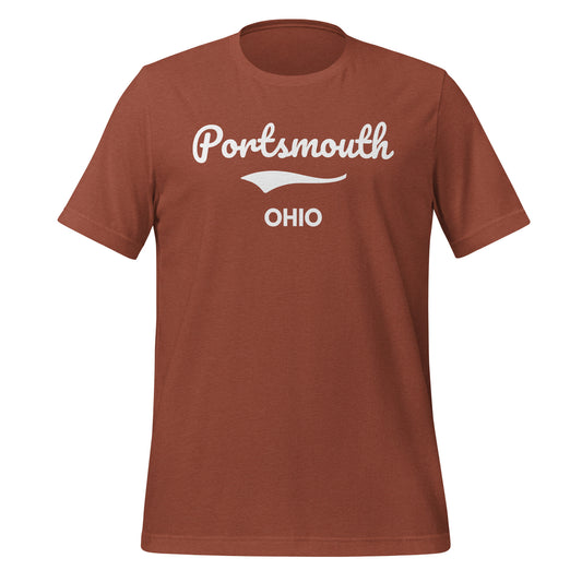 Portsmouth Ohio Script Short Sleeve Unisex t-shirt Portsmouth Ohio Script Short Sleeve Unisex t-shirt