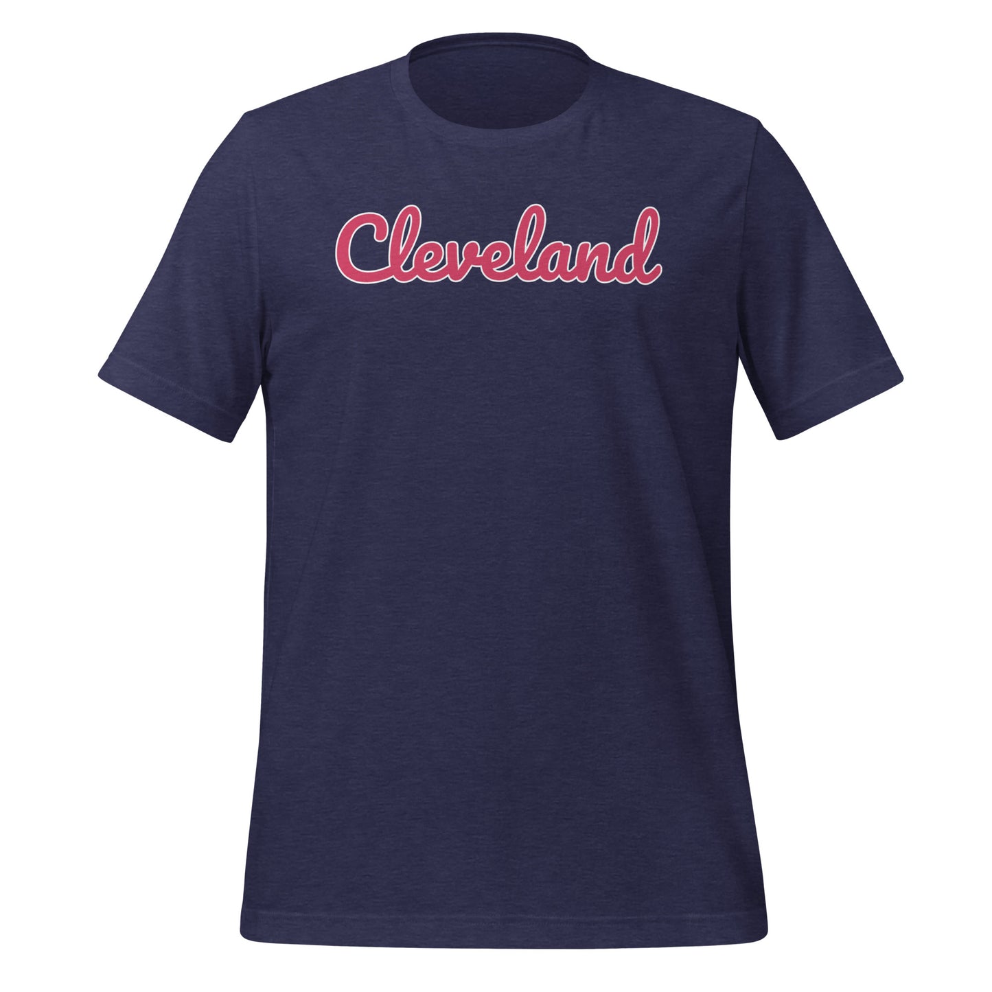 Cleveland Baseball - Solo Script - Red White Outline - Unisex T-Shirt Cleveland Baseball - Solo Script - Red White Outline - Unisex T-Shirt