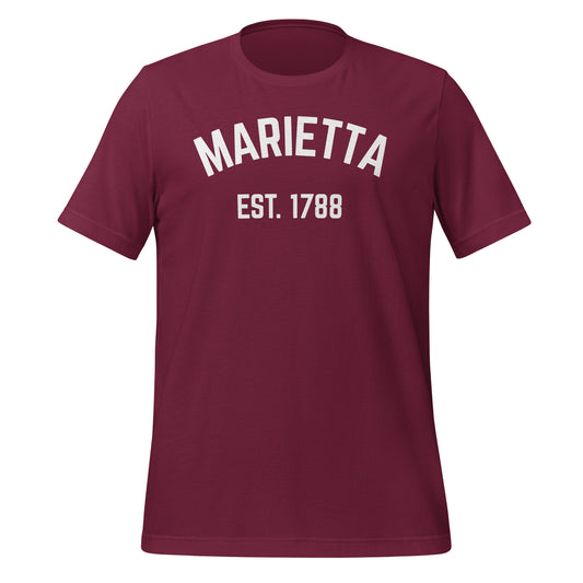 Marietta Ohio EST Short Sleeve Unisex t-shirt Marietta Ohio EST Short Sleeve Unisex t-shirt
