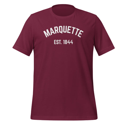 Marquette, Michigan EST Short Sleeve Unisex T-Shirt Marquette, Michigan EST Short Sleeve Unisex T-Shirt