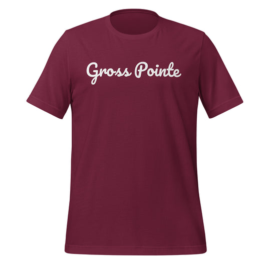 Gross Pointe, Michigan Solo Script Unisex T-shirt Gross Pointe, Michigan Solo Script Unisex T-shirt